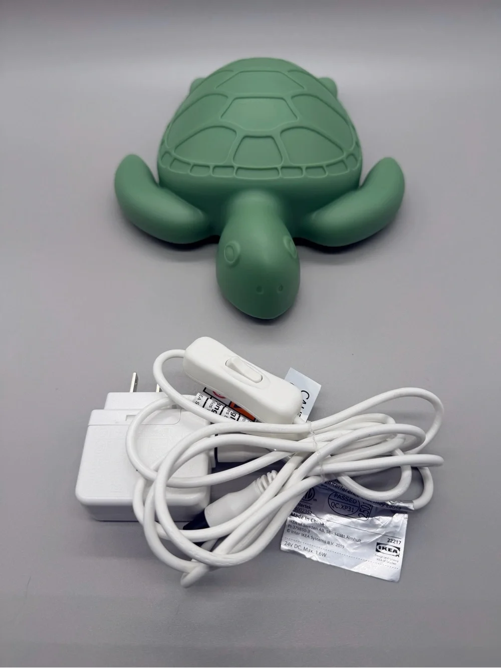 IKEA Blåvingad Green Sea Turtle LED Night Light Wall Sconce Kids Room Lamp